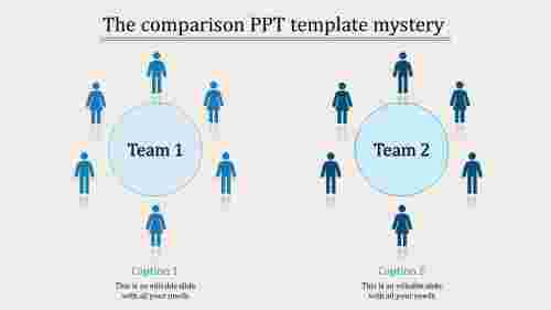 comparison ppt template-The Comparison Ppt Template Mystery-blue